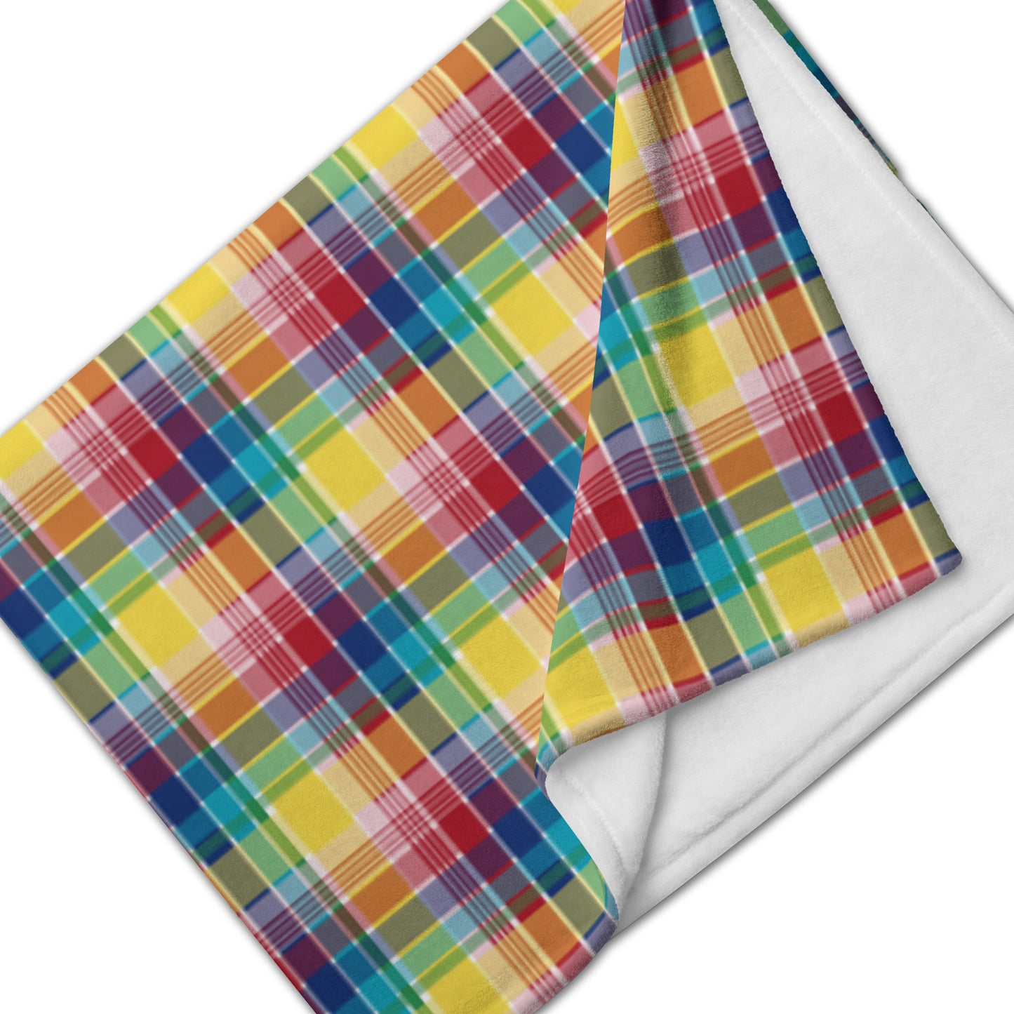 USVI Madras Throw Blanket