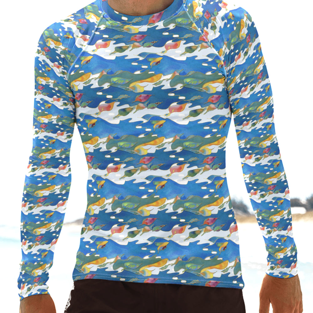 Birds of Paradise Men's Rash Guard