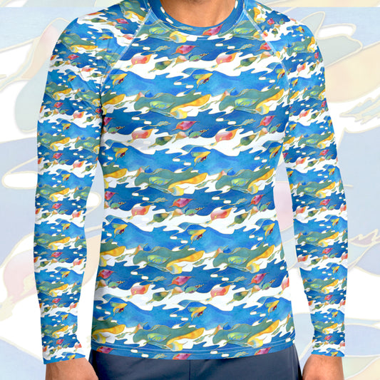 Birds of Paradise Men's Rash Guard