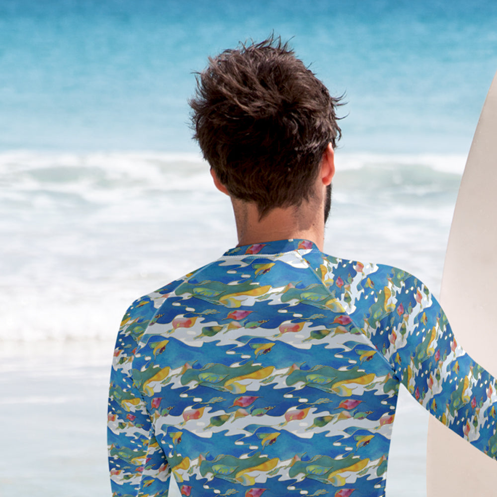 Birds of Paradise Men's Rash Guard