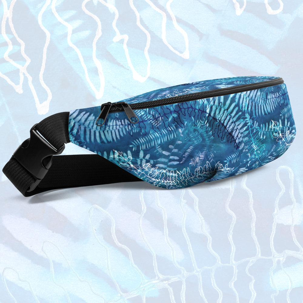 Blue Fern Fanny Pack