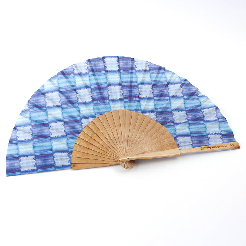 Blue Allure Hand Fan