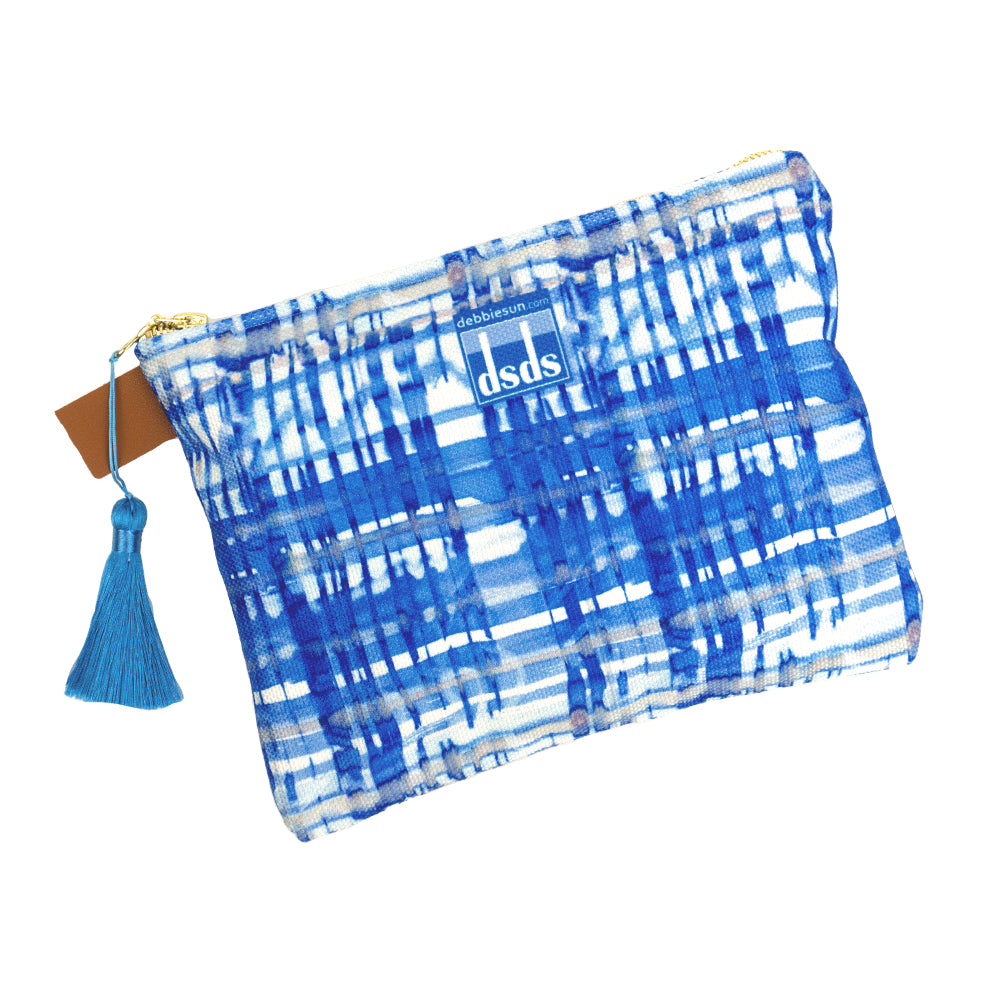 Blue Bamboo Carry All Pouch