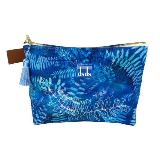 Blue Fern T-Bottom Pouch