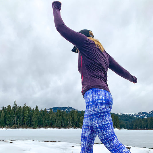 Blue Bamboo capri leggings