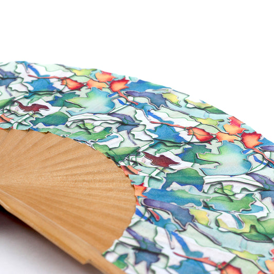 Dancing Leaves Hand Fan