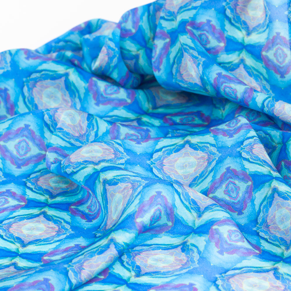 Dreamy Blue Silk Scarf