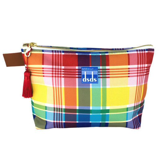 USVI Madras T-Bottom Pouch