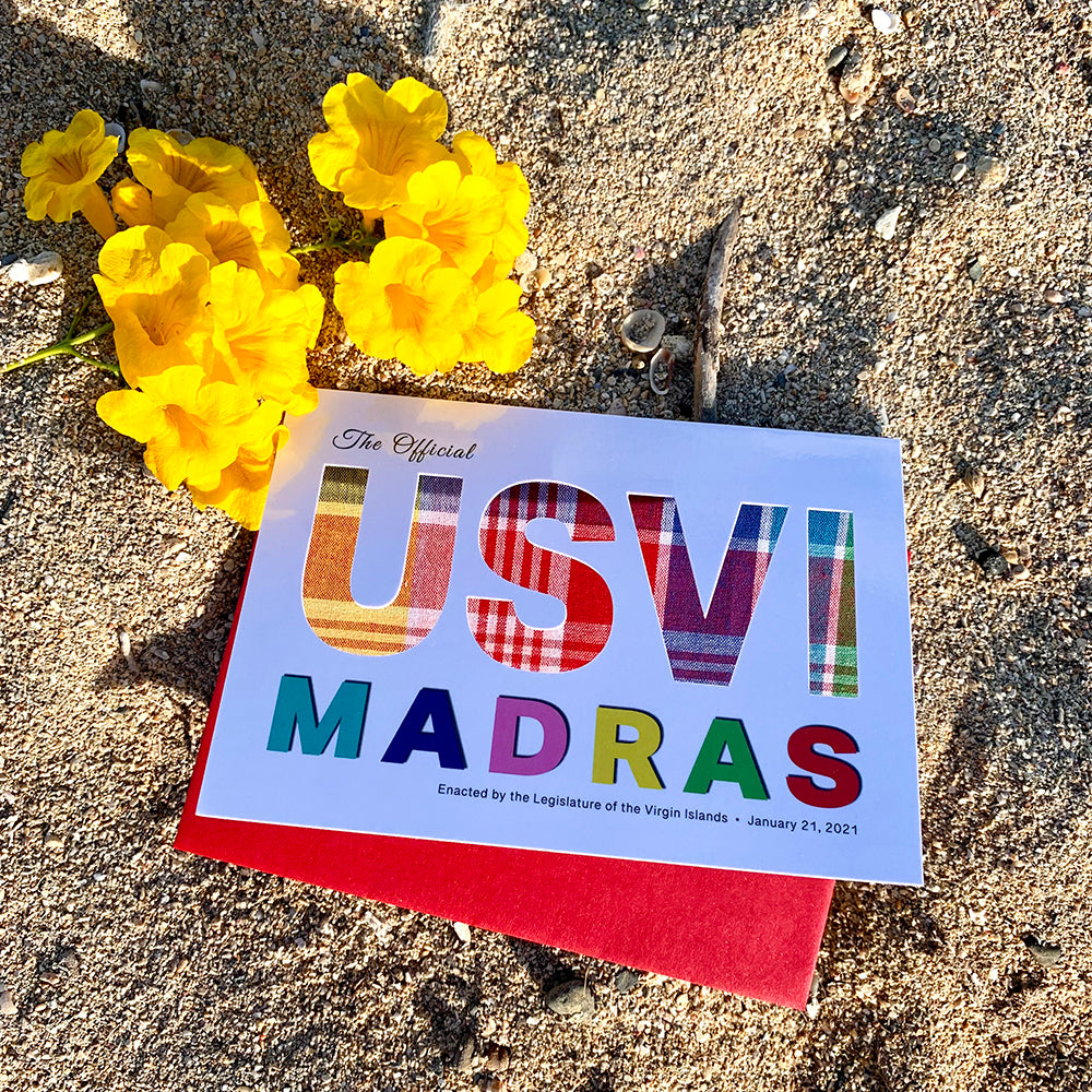 USVI Madras Note Cards