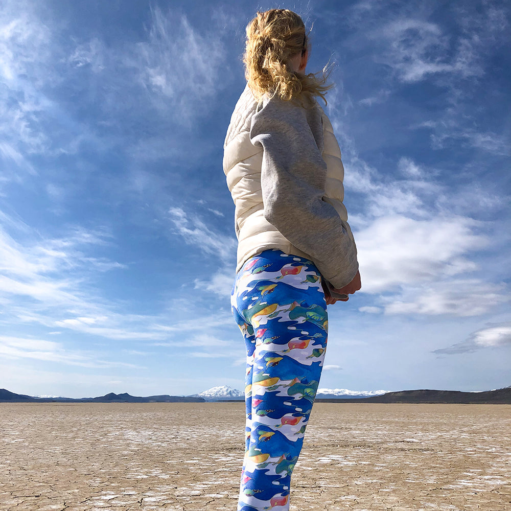 Birds of Paradise capri leggings