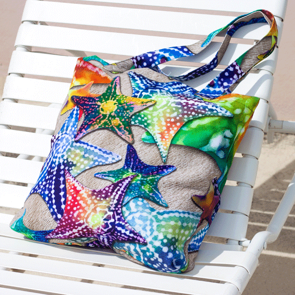 Starfish Canvas Tote Bag