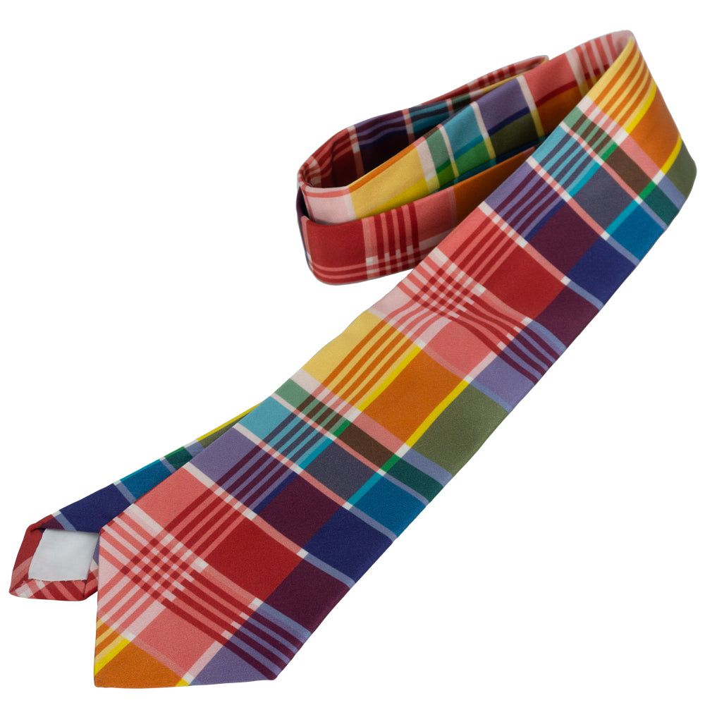 Silk USVI Madras Tie