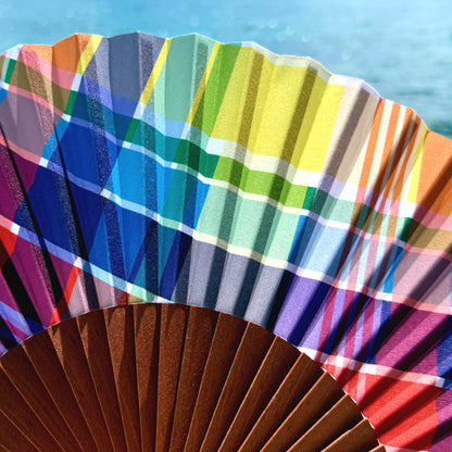 USVI Madras Hand Fan