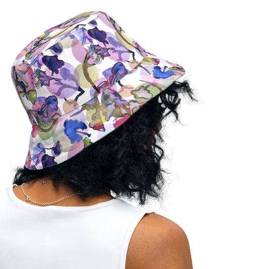 Cuban Splendor & Purple Bamboo Reversible Bucket Hat