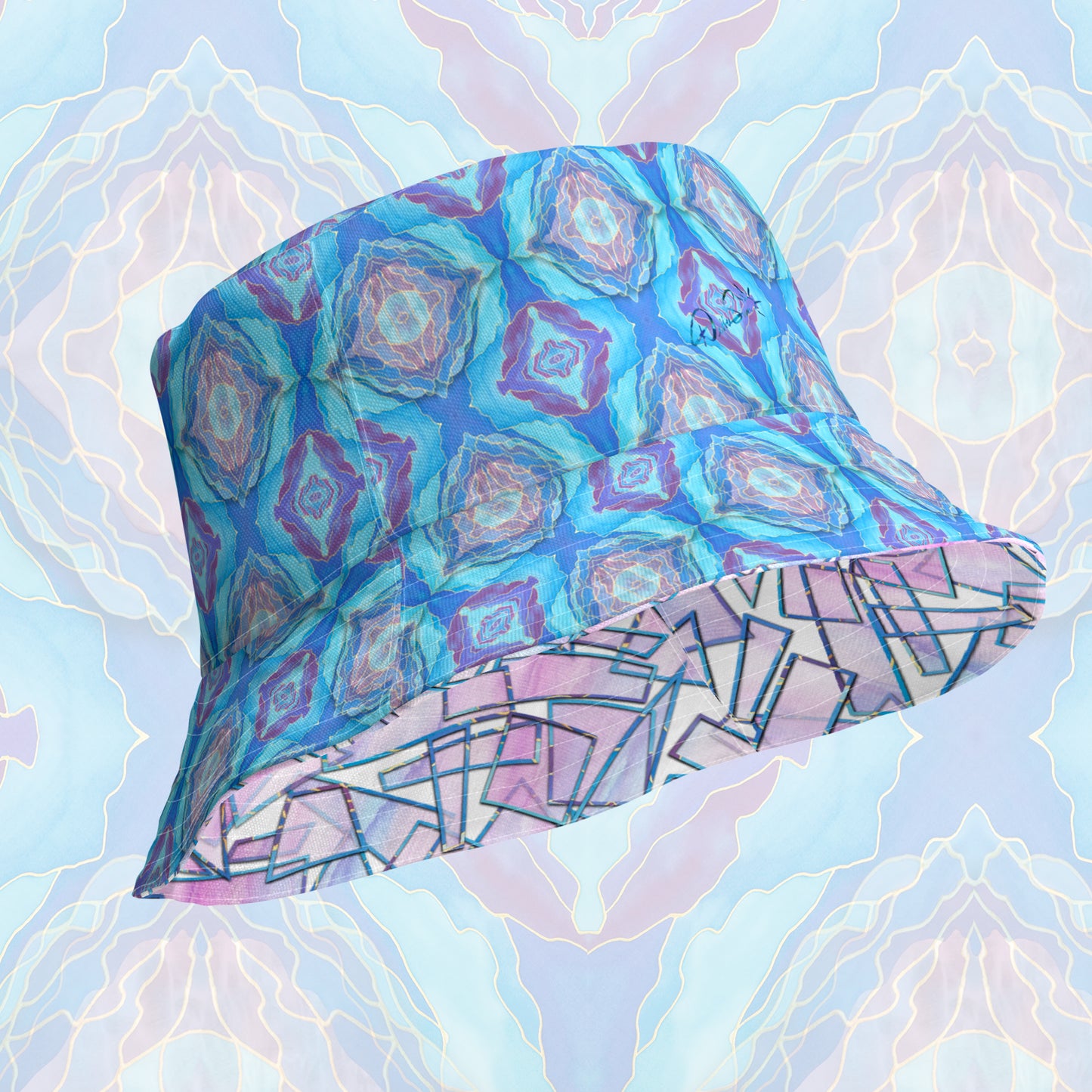 Dreamy Blue Reversible bucket hat