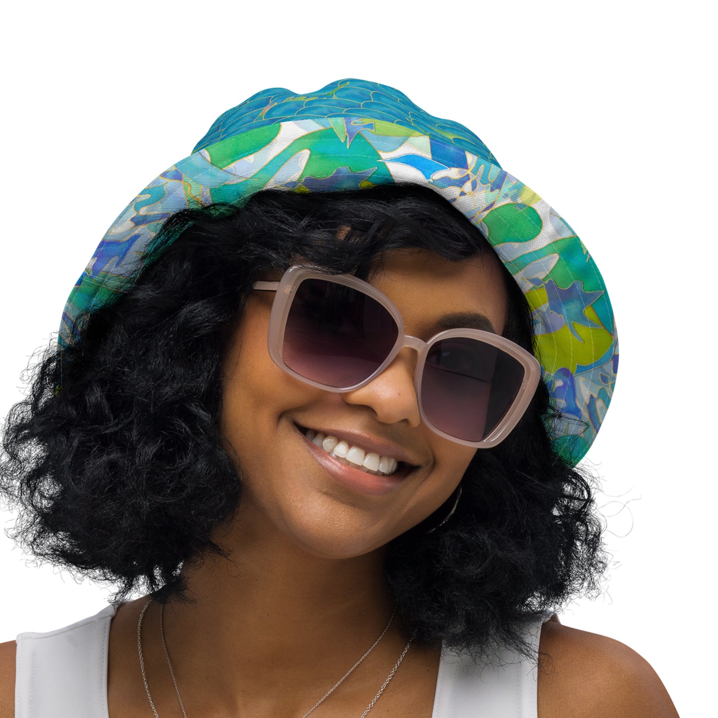 Luxe Mod & Mermaid Reversible bucket hat