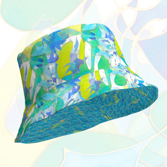 Luxe Mod & Mermaid Reversible bucket hat