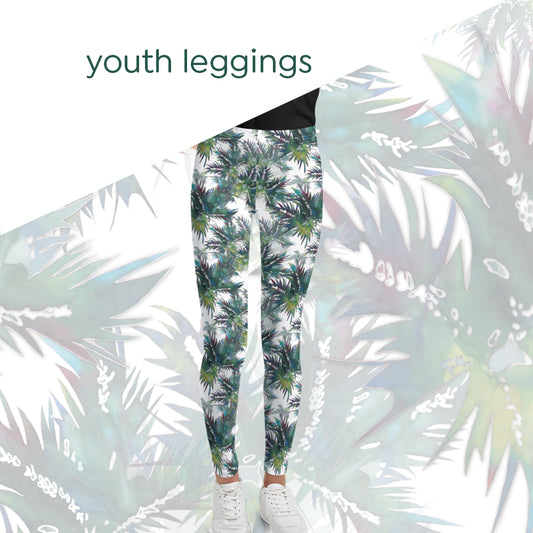 Seaside Cactus youth leggings