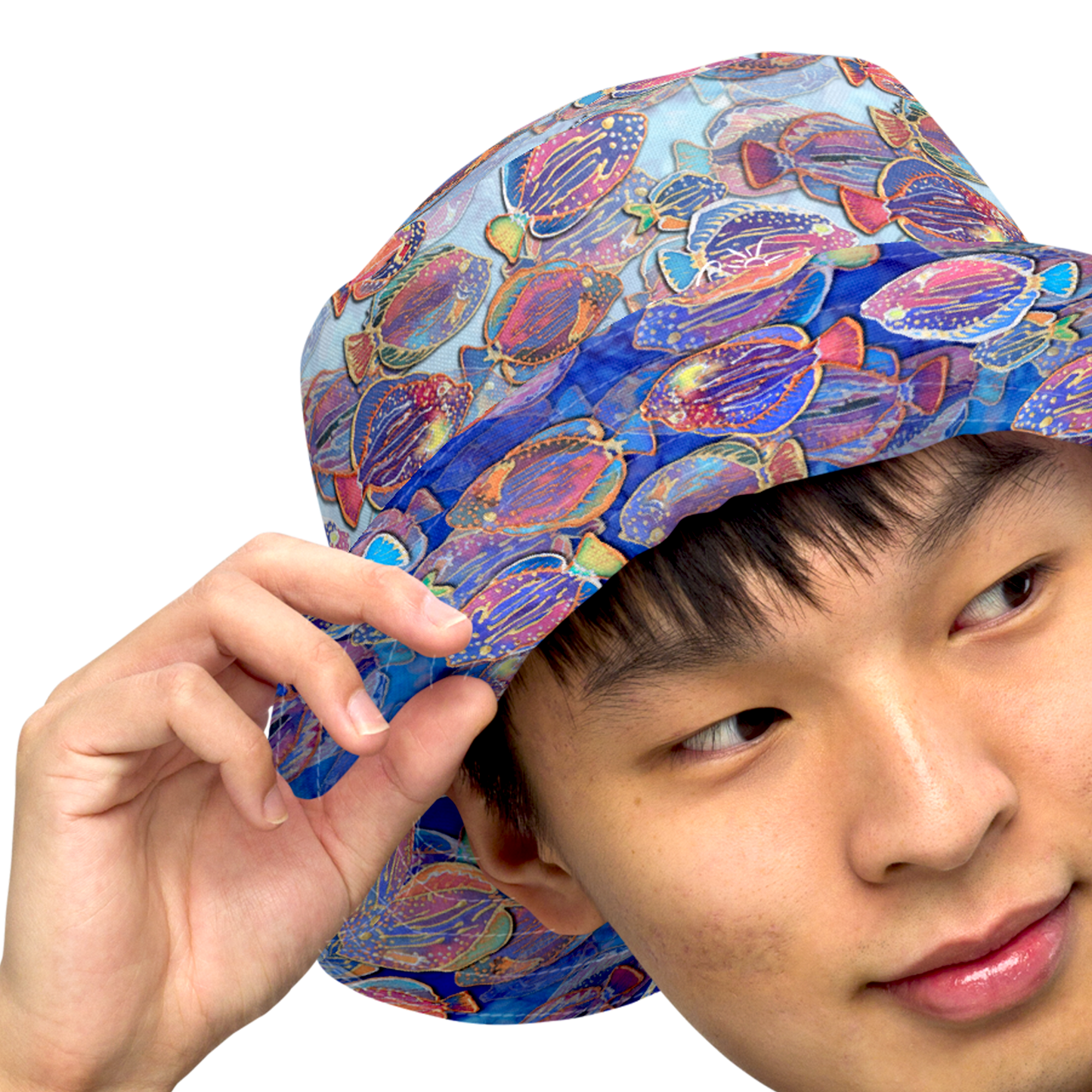 Fish Fiesta reversible bucket hat