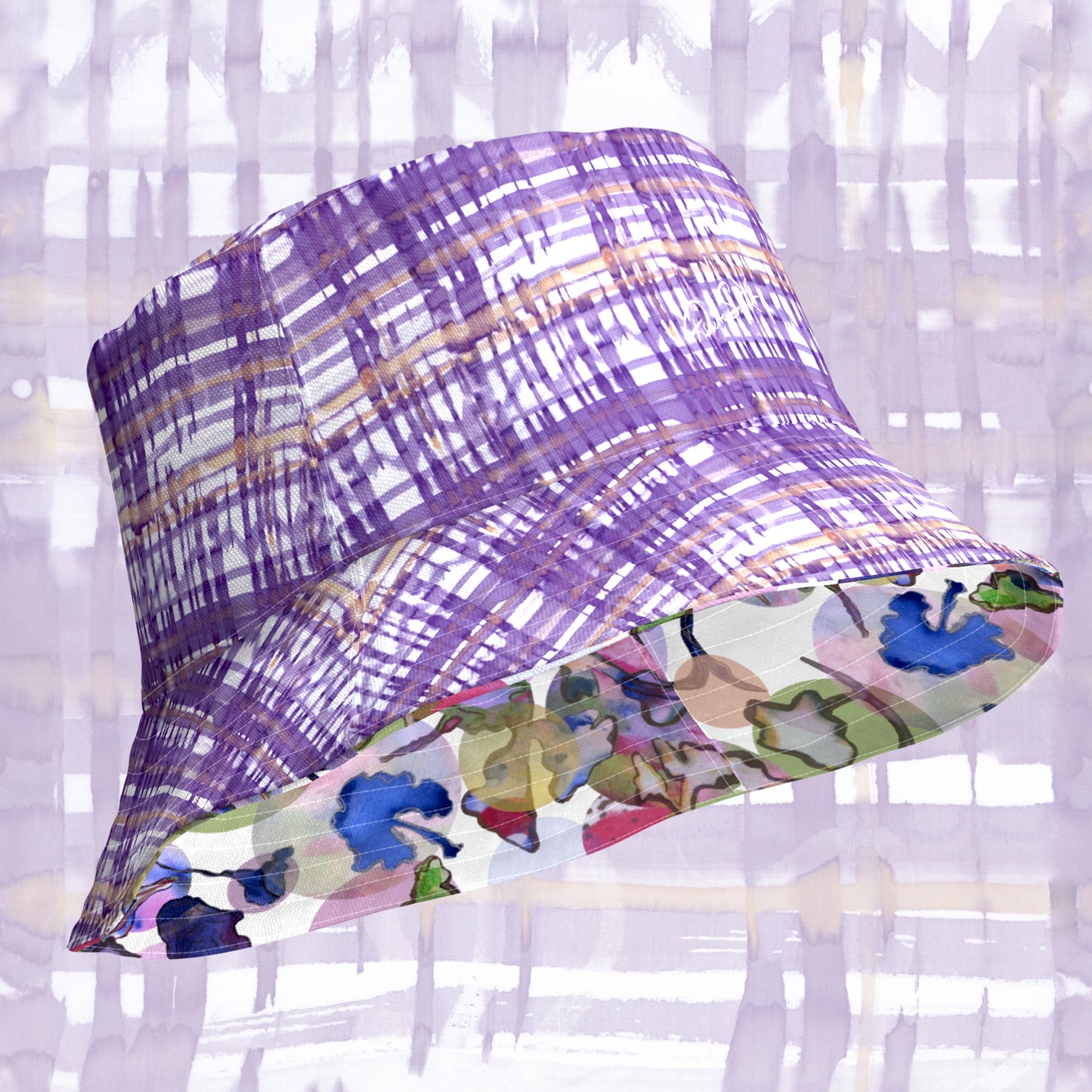 Cuban Splendor & Purple Bamboo Reversible Bucket Hat