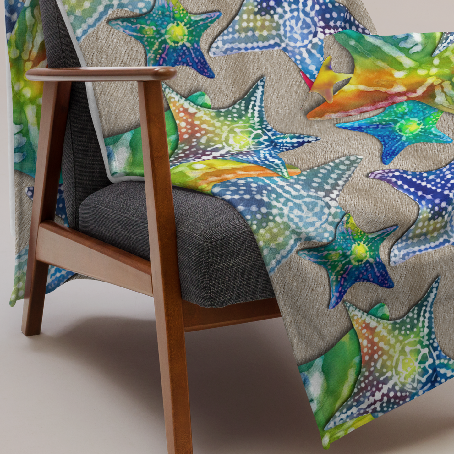 Starfish Joy Throw Blanket