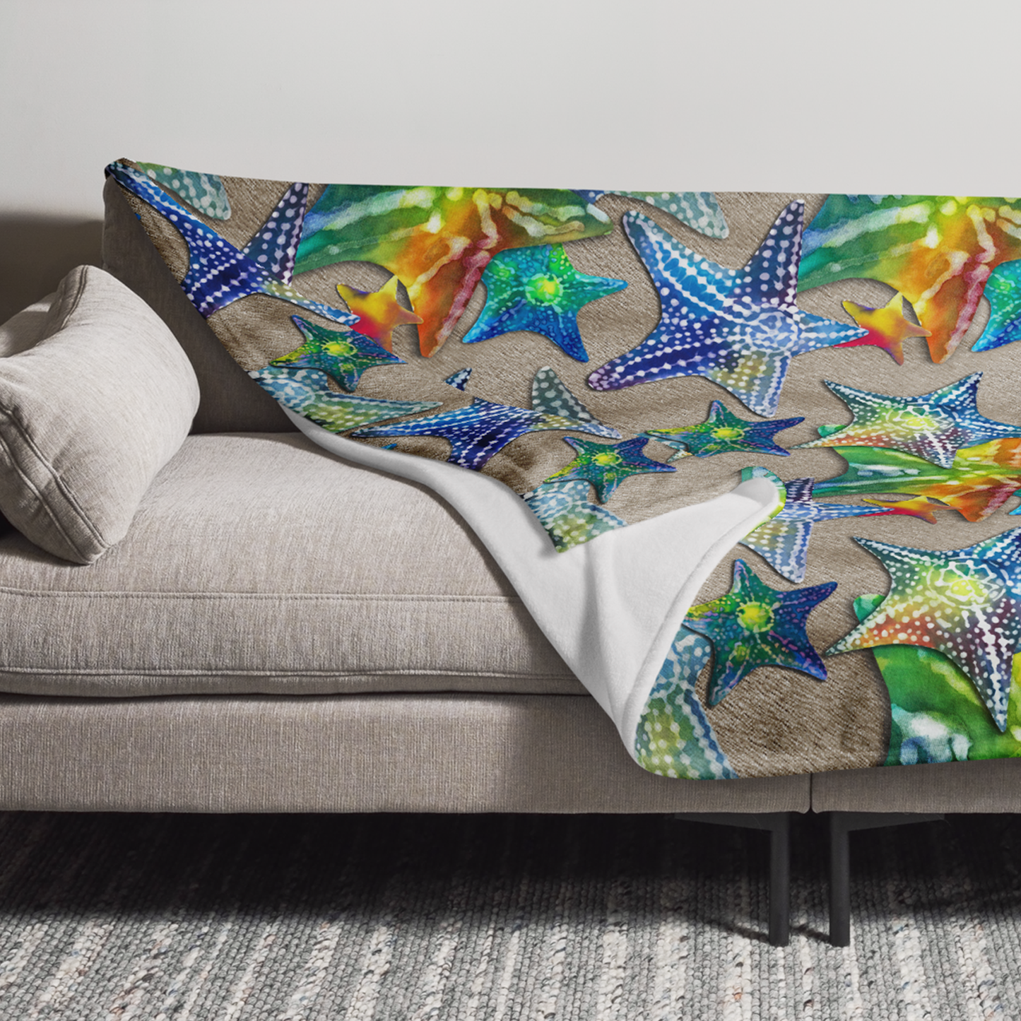 Starfish Joy Throw Blanket