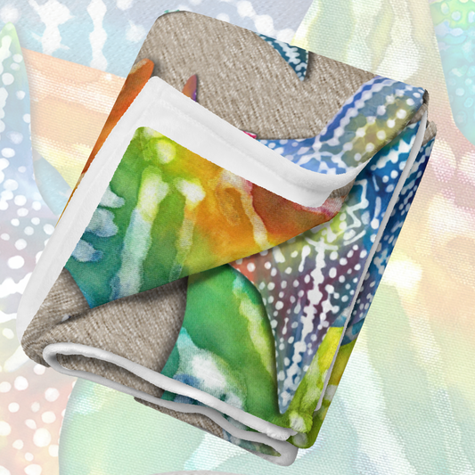 Starfish Joy Throw Blanket