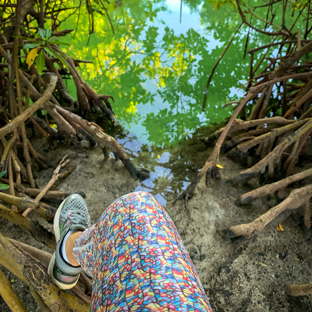 Sea Fan Coral capri leggings