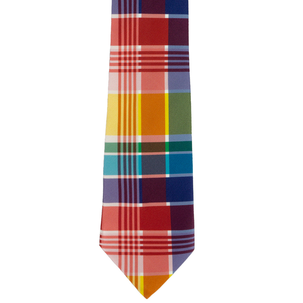 Silk USVI Madras Tie