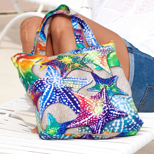 Starfish Canvas Tote Bag