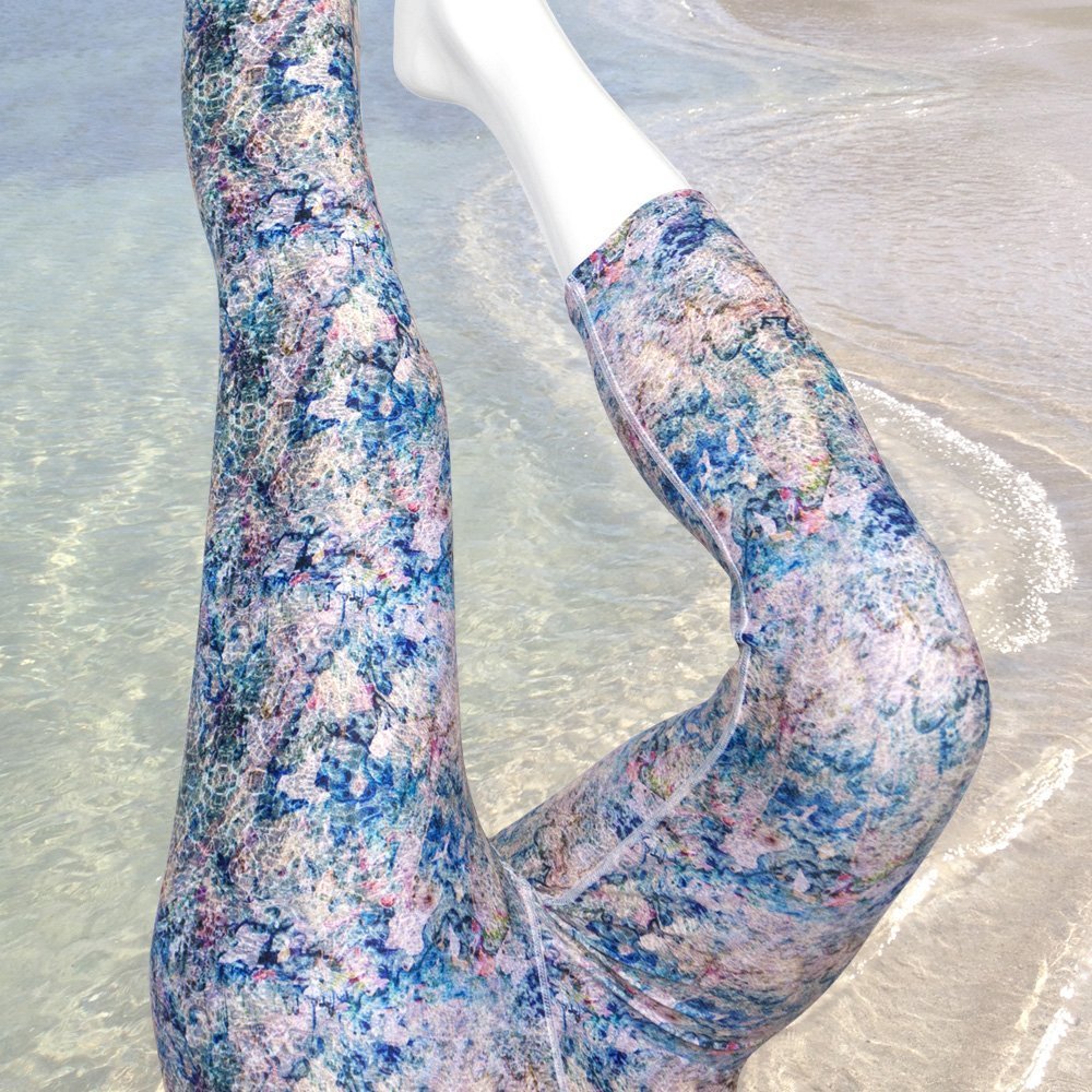 Rippling Sand high waist capri yoga leggings