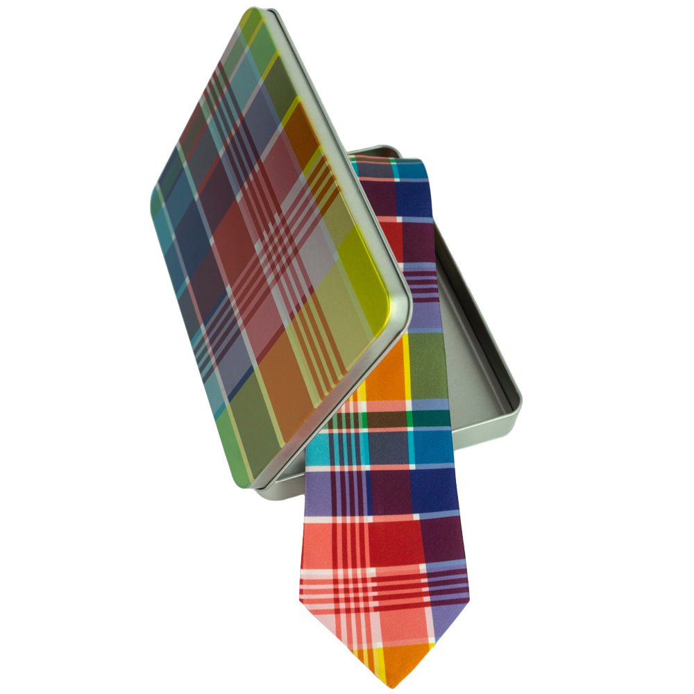 Silk USVI Madras Tie